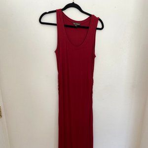 Tommy Bahama Red Maxi Dress with Side Ruching